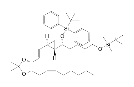 (1'E,6'Z)-(1S,2R,3'S,4'S,1''R)-1-(5'-tert-Butyldimethylsilyloxy-1'-tert-butyldiphenylsiloxypentyl)-2-(3',4'-dihydroxy-3',4'-O-isopropylideneundec-1',6'-dienyl)cyclopropane