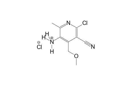 3-pyridinaminium, 6-chloro-5-cyano-4-(methoxymethyl)-2-methyl-, chloride