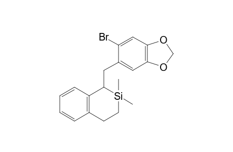 1-[2-Bromo-4,5-(methylenedioxy)phenylmethyl]-2-sila-2,2-dimethyl-tetralin