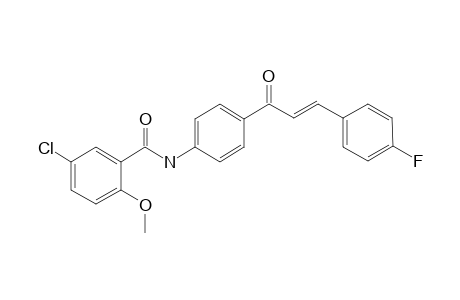 N(1)-[4-(p-Fluorocinnamoyl)phenyl]-5-chloro-2-methoxybenzamide