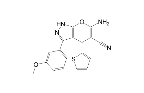 6-amino-3-(3-methoxyphenyl)-4-(2-thienyl)-1,4-dihydropyrano[2,3-c]pyrazole-5-carbonitrile
