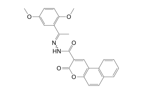 N'-[1-(2,5-dimethoxyphenyl)ethylidene)-3-oxo-3H-benzo[f]chromene-2-carbohydrazide