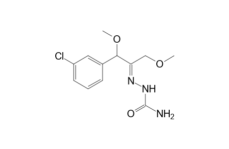 .alpha.-(m-Chlorophenyl)-.alpha.,.alpha.'-dimethoxypropanone semicarbazone