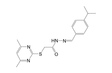 acetic acid, [(4,6-dimethyl-2-pyrimidinyl)thio]-, 2-[(Z)-[4-(1-methylethyl)phenyl]methylidene]hydrazide