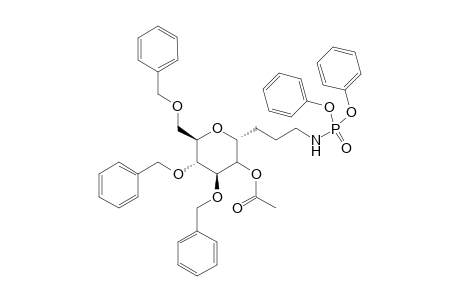 2,6-Anhydro-1,3,4-tri-O-benzyl-9-[(diphenoxyphosphoryl)amino]-7,8,9-trideoxy-D-glycero-1-gulo-nonitol