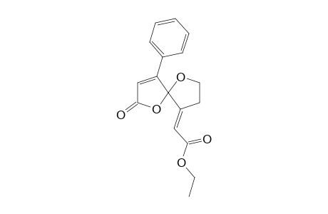 1,6-Dioxa-4-(phenyl)-9-(ethoxycarbonylmethylene)spiro[4.4]non-3-en-2-one