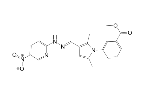 methyl 3-(2,5-dimethyl-3-{(E)-[(5-nitro-2-pyridinyl)hydrazono]methyl}-1H-pyrrol-1-yl)benzoate