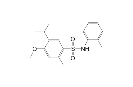 5-isopropyl-4-methoxy-2-methyl-N-(2-methylphenyl)benzenesulfonamide