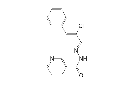 N'-[(E,2Z)-2-chloro-3-phenyl-2-propenylidene]nicotinohydrazide
