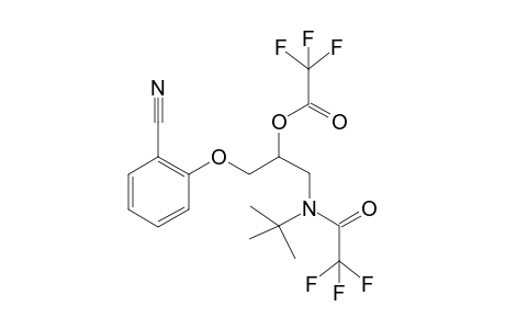 2-[3'-{N'-(trifluoroacetyl)-N'-(t-butyl)amino-2'-(trifluoroacetoxy)propoxy]benzonitrile