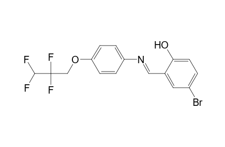 4-Bromo-2-((E)-([4-(2,2,3,3-tetrafluoropropoxy)phenyl]imino)methyl)phenol