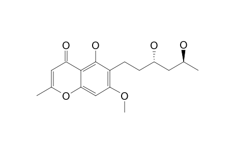 CHAETOQUADRIN-E;CQ-5;(3'S,5'S)-6-(3',5'-DIHYDROXYHEXYL)-5-HYDROXY-7-METHOXY-2-METHYL-CHROMONE