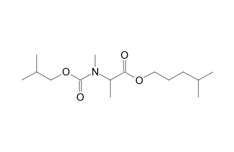 Alanine, N-methyl-N-isobutoxycarbonyl-, isohexyl ester