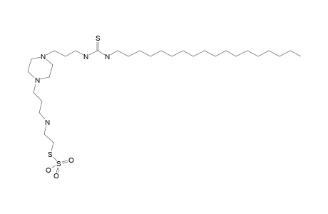 N-(N-Octadecyl)-N'-[3-[4-[3-(2-thiosulfatoethyl)aminopropyl]piperazino]propyl]thiourea