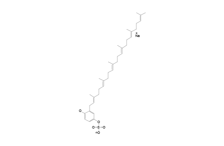 sodium [3-[(2E,6E,10E,14E,18E)-3,7,11,15,19,23-hexamethyltetracosa-2,6,10,14,18,22-hexaenyl]-4-hydroxyphenyl] sulfate