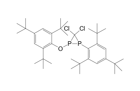3,3-Dichloro-1-(2,4,6-tri-t-butylphenyl)-2-(2,4,6-tri-t-butylphenoxy)-1,2-diphosphirane