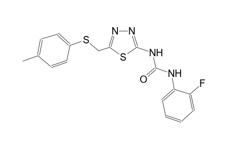 N-(2-fluorophenyl)-N'-(5-{[(4-methylphenyl)sulfanyl]methyl}-1,3,4-thiadiazol-2-yl)urea