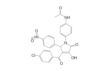 N-{4-[3-(4-chlorobenzoyl)-4-hydroxy-2-(4-nitrophenyl)-5-oxo-2,5-dihydro-1H-pyrrol-1-yl]phenyl}acetamide