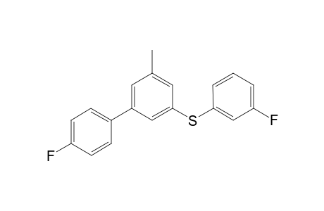 (4'-fluoro-5-methylbiphenyl-3-yl)(3-fluorophenyl)sulfane