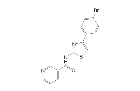 3-pyridinecarboxamide, N-[4-(4-bromophenyl)-2-thiazolyl]-