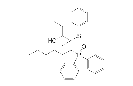 (3RS,4RS,5RS)-5-Diphenylphosphinoyl-4-methyl-4-(phenylsulfanyl)decan-3-ol