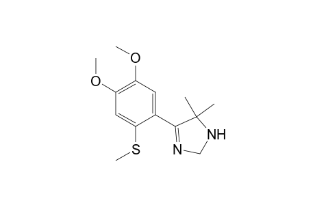 1H-Imidazole, 4-[4,5-dimethoxy-2-(methylthio)phenyl]-2,5-dihydro-5,5-dimethyl-