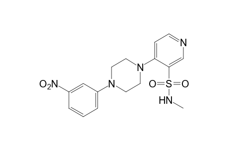 N-methyl-4-[4-(m-nitrophenyl)-1-piperazinyl]-3-pyridinesulfonamide