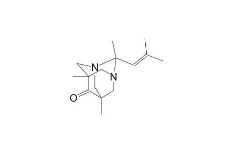 2,5,7-trimethyl-2-(2-methyl-1-propenyl)-1,3-diazatricyclo[3.3.1.1~3,7~]decan-6-one