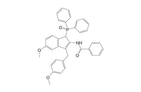 N-(1-(Diphenylphosphoryl)-5-methoxy-3-(4-methoxybenzyl)-1H-inden-2-yl)benzamide