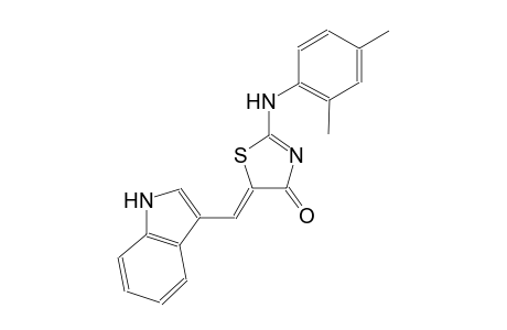 (5Z)-2-(2,4-dimethylanilino)-5-(1H-indol-3-ylmethylene)-1,3-thiazol-4(5H)-one
