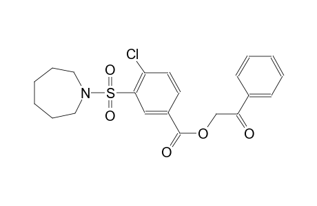 2-oxo-2-phenylethyl 4-chloro-3-(hexahydro-1H-azepin-1-ylsulfonyl)benzoate
