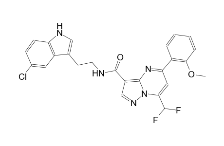 N-[2-(5-chloro-1H-indol-3-yl)ethyl]-7-(difluoromethyl)-5-(2-methoxyphenyl)pyrazolo[1,5-a]pyrimidine-3-carboxamide