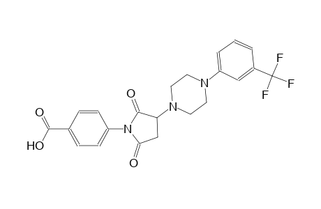 4-(2,5-dioxo-3-{4-[3-(trifluoromethyl)phenyl]-1-piperazinyl}-1-pyrrolidinyl)benzoic acid