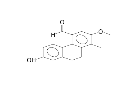 4-PHENANTHRENECARBOXALDEHYDE, 9,10-DIHYDRO-7-HYDROXY-2-METHOXY-1,8-DIMETHYL-