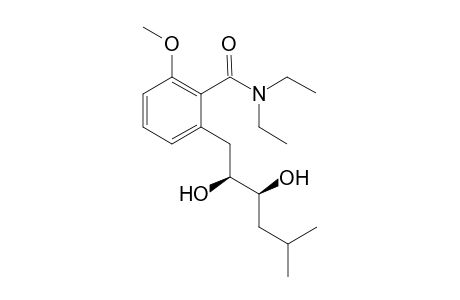 2-[(2S,3S)-2,3-dihydroxy-5-methyl-hexyl]-N,N-diethyl-6-methoxy-benzamide