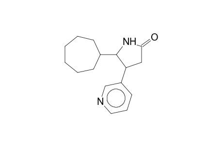 5-Cycloheptyl-4-(3-pyridinyl)-2-pyrrolidinone