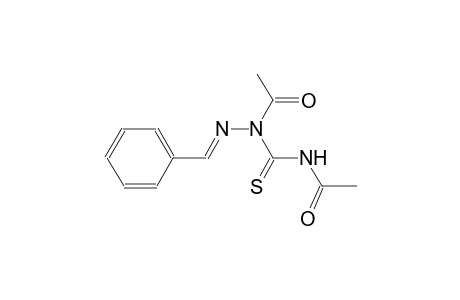 acetic acid, 1-[(acetylamino)carbonothioyl]-2-[(E)-phenylmethylidene]hydrazide