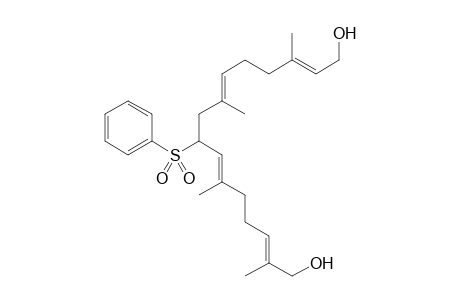 (2E,6E,10E,14E)-2,6,10,14-Tetramethyl-8-phenylsulfonyl-2,6,10,14-tetraen-1,16-hexadecanediol