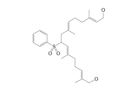 (2E,6E,10E,14E)-2,6,10,14-Tetramethyl-8-phenylsulfonyl-2,6,10,14-tetraen-1,16-hexadecanediol