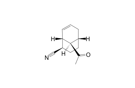(1S*,2R*,5S*,9R*)-2-Cyano-9-acetylbicyclo[3.3.1]non-7-ene
