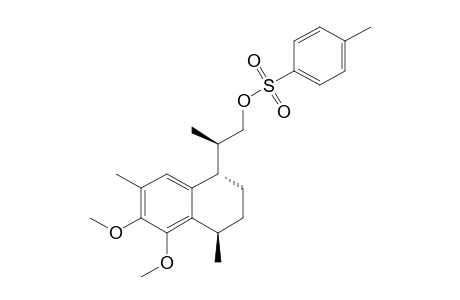 (5S,8R)-1,2-Dimethoxy-3,8-dimethyl-5-[(R)-1-methyl-2-(p-tolylsulfonyloxy)ethyl]-5,6,7,8-tetrahydronaphthalene