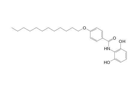 Benzamide, N-(2,6-dihydroxyphenyl)-4-(dodecyloxy)-