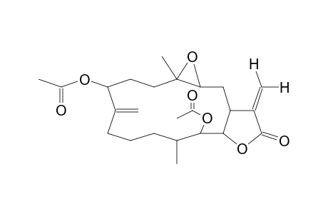 OXIRENO[4,5]CYCLOTETRADECA[1,2-b]FURAN-12(1AH)-ONE, 4,10-BIS(ACETYLOXY)-DODECAHYDRO-1A,9-DIMETHYL-5,13-BIS(METHYLENE)-