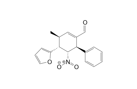 (3S,4R,5S,6R)-4-(Furan-2-yl)-3-methyl-5-nitro-6-phenylcyclohex-1-enecarbaldehyde