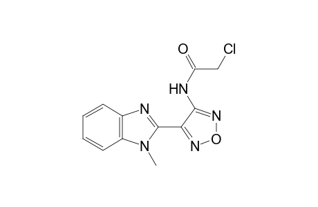 2-Chloranyl-N-[4-(1-methylbenzimidazol-2-yl)-1,2,5-oxadiazol-3-yl]ethanamide