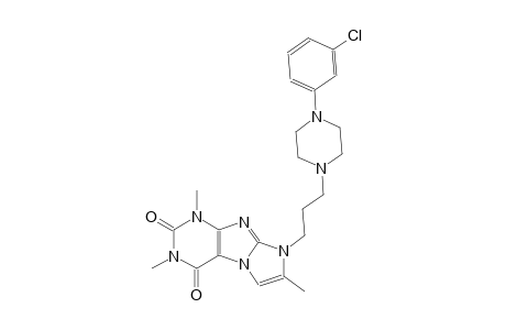 1H-imidazo[2,1-f]purine-2,4(3H,8H)-dione, 8-[3-[4-(3-chlorophenyl)-1-piperazinyl]propyl]-1,3,7-trimethyl-