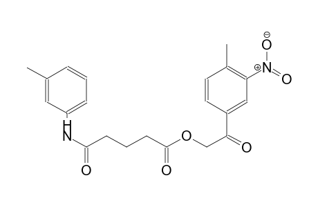 pentanoic acid, 5-[(3-methylphenyl)amino]-5-oxo-, 2-(4-methyl-3-nitrophenyl)-2-oxoethyl ester