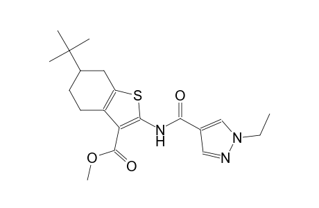 methyl 6-tert-butyl-2-{[(1-ethyl-1H-pyrazol-4-yl)carbonyl]amino}-4,5,6,7-tetrahydro-1-benzothiophene-3-carboxylate