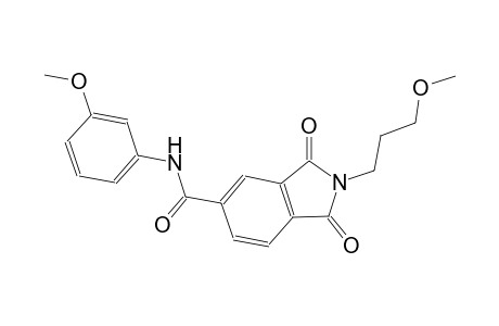 N-(3-methoxyphenyl)-2-(3-methoxypropyl)-1,3-dioxo-5-isoindolinecarboxamide
