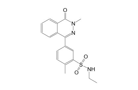 N-ethyl-2-methyl-5-(3-methyl-4-oxo-3,4-dihydro-1-phthalazinyl)benzenesulfonamide